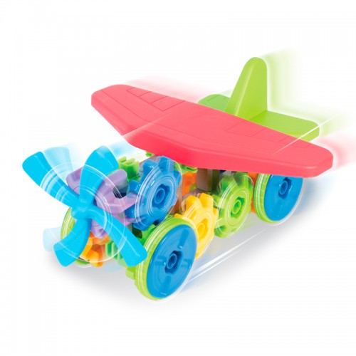 Hap-P-Kid Little Learner 3 in 1 STEM Plane Gear |  STEM Toys | Airplabe | Racing Car | Helicopter | 3 years+